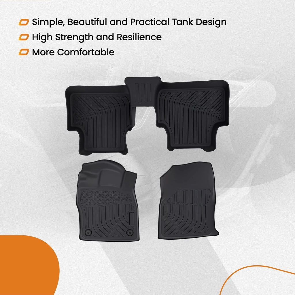 All Weather Rubber Floor Mats for Volkswagen Jetta (2019–2024)