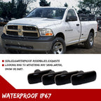 Set of 4 Smoked Lens Fender Side Marker Lamp Housings for Dodge RAM (2010–2018)