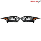 Set of 2 Black Halogen Headlights for Honda HR-V (2016–2018)