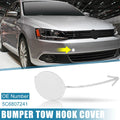 White Front Bumper Tow Hook Cover 5C6807241 for Volkswagen Jetta (2012–2014)