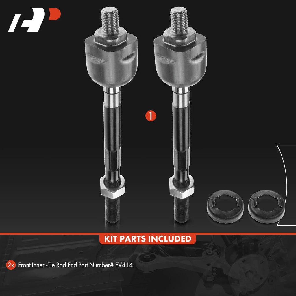 2X Front Inner Tie Rod for Honda CR-V (1997-2001)