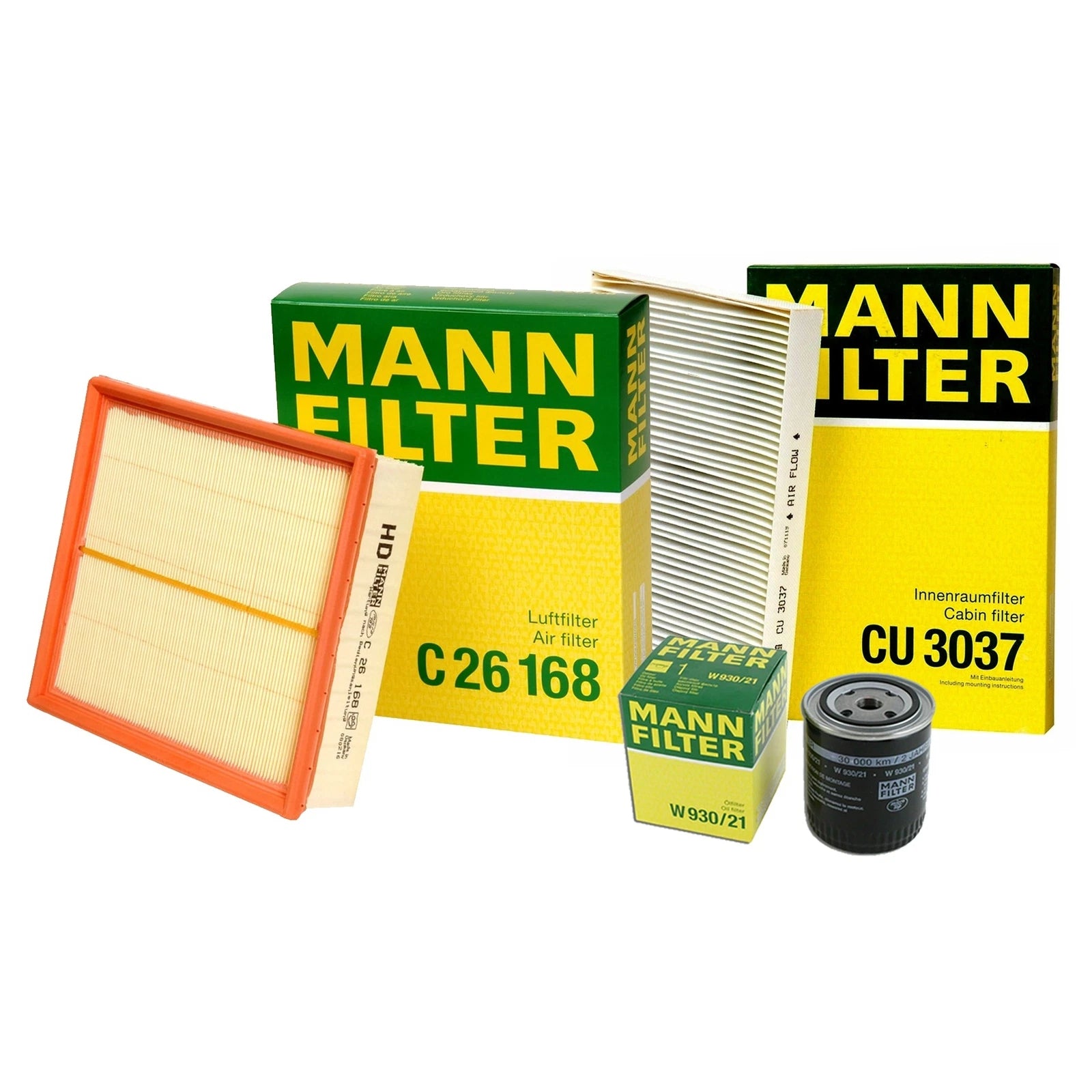 Mann Oil Air Paper Cabin Filter Service Kit for Audi A6 Allroad (2005–2011)