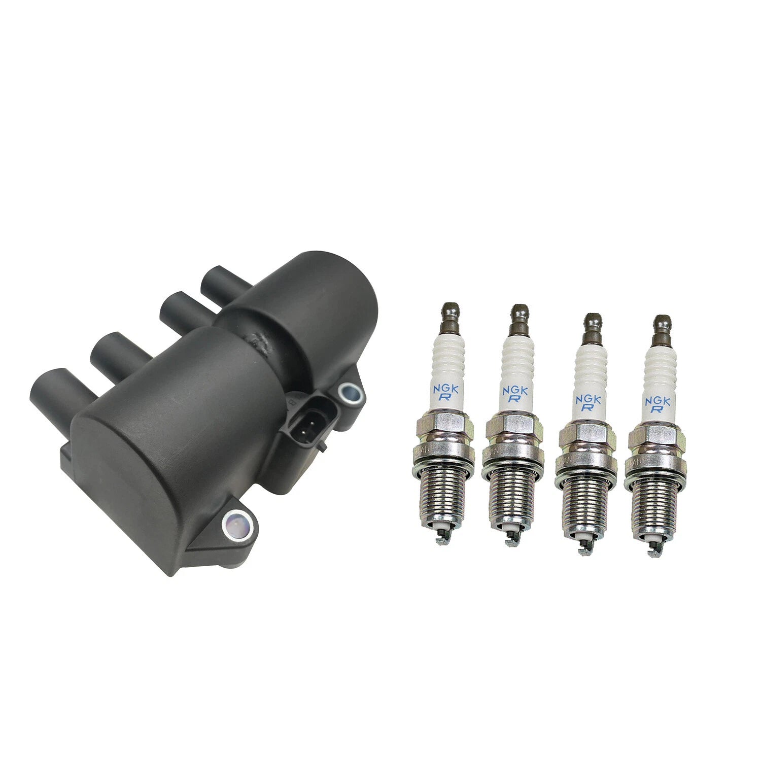Ignition Coil & 4 NGK Spark Plugs Kit for Chevrolet Aveo/Aveo5 (2004–2011)