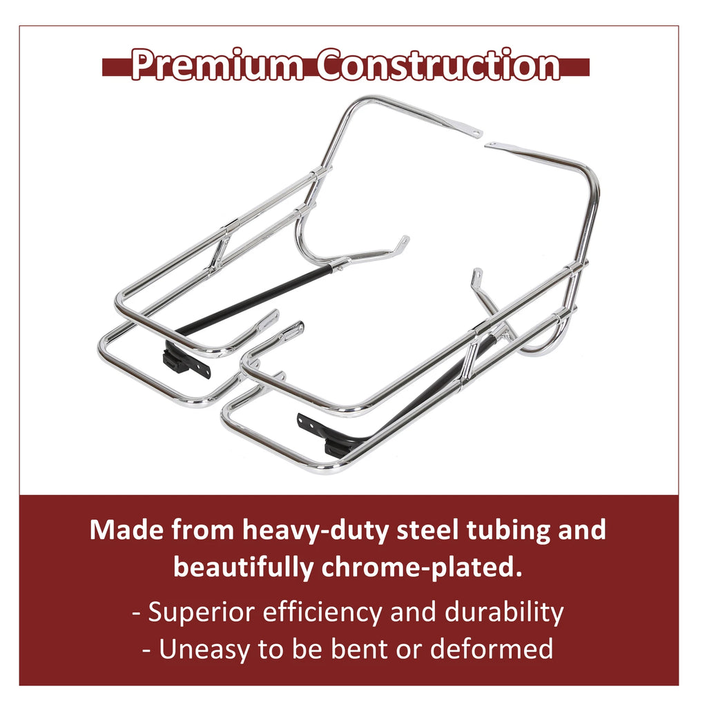 Saddlebag Guard Rail Mounts for Harley Touring Street Glide (1997–2008)