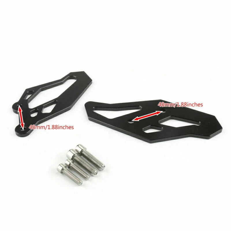 CNC Footrest Rearset Adapter Plates for Yamaha YZF R3 R25 (2013–2016)