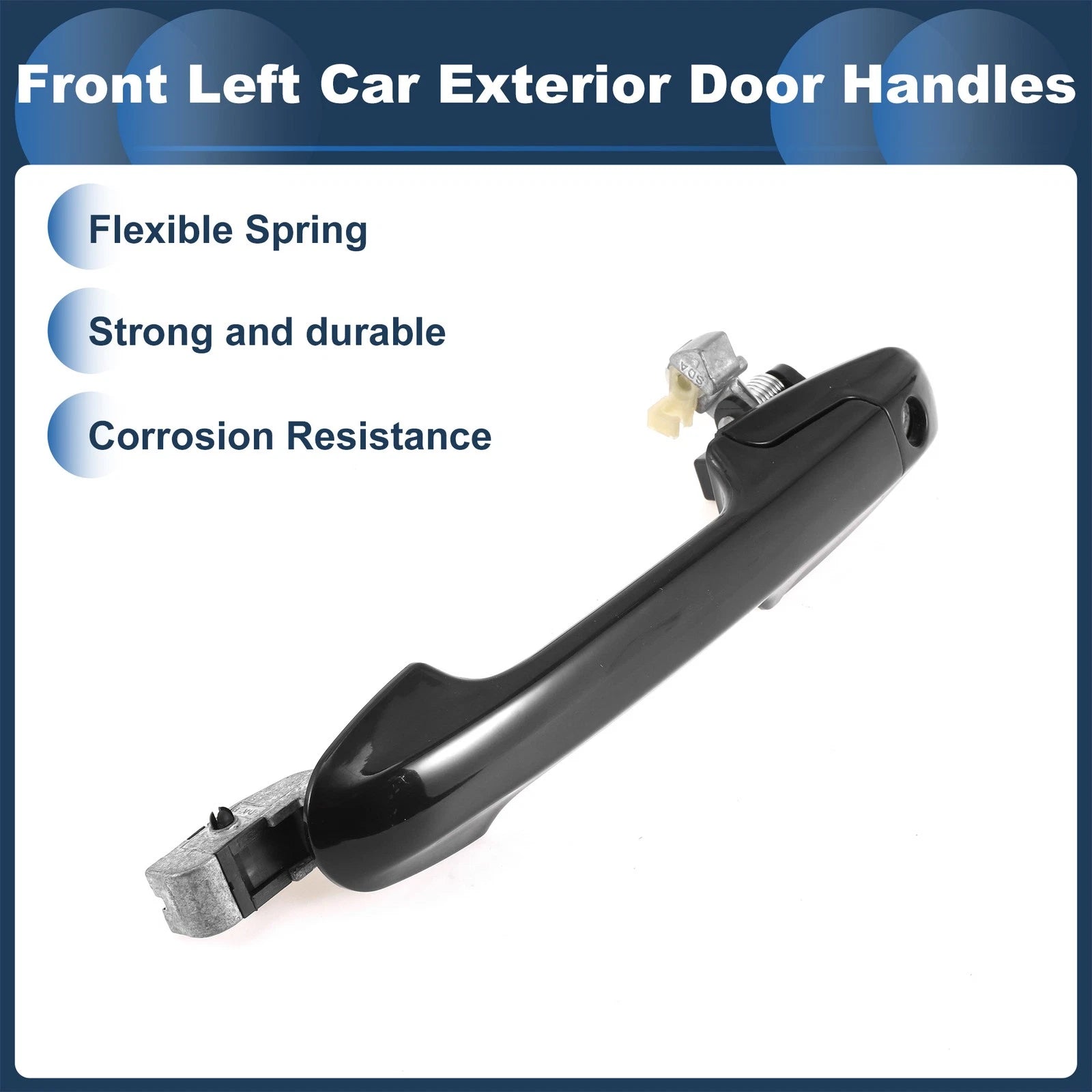 Front Left Door Handle No. 72180SDET01 for Honda Accord (2003–2007) Black