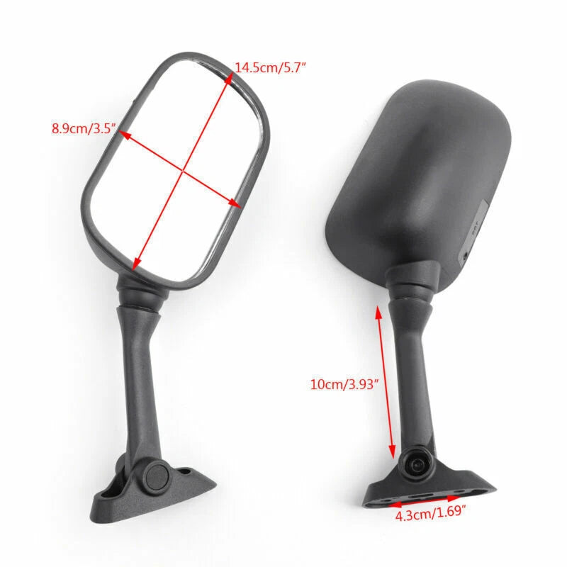 Mirrors for Suzuki GSXR GSX-R 600 750 1000 (2001–2002) Black T9
