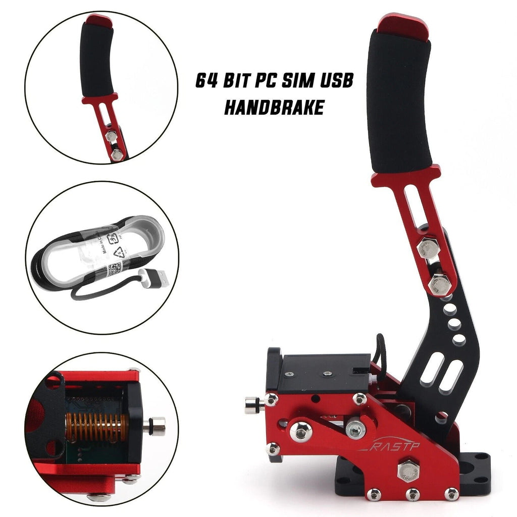 PC USB Handbrake SIM/Clamp for T500 G27 G29 FANATEC (2010–2023)