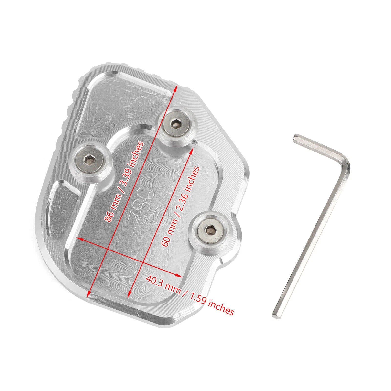 Kickstand Sidestand Enlarged Plate Pad for BMW C400X C400GT (2019–2021)
