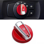 Red Headlight Turn Knob Switch Cap for BMW E90 E92 3 Series (2005–2013)