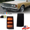 Smoked Amber LED Side Marker Lights for Chevy Impala/Caprice (1981–1985)