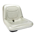 High Back Seat 15" Gray PVC Vinyl for