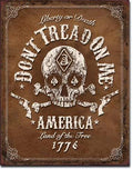 Vintage Tin Metal Sign Don't Tread On Me (1787)