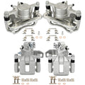 Brake Calipers Kit for Honda Civic (2006–2011) Silver Zinc Plated
