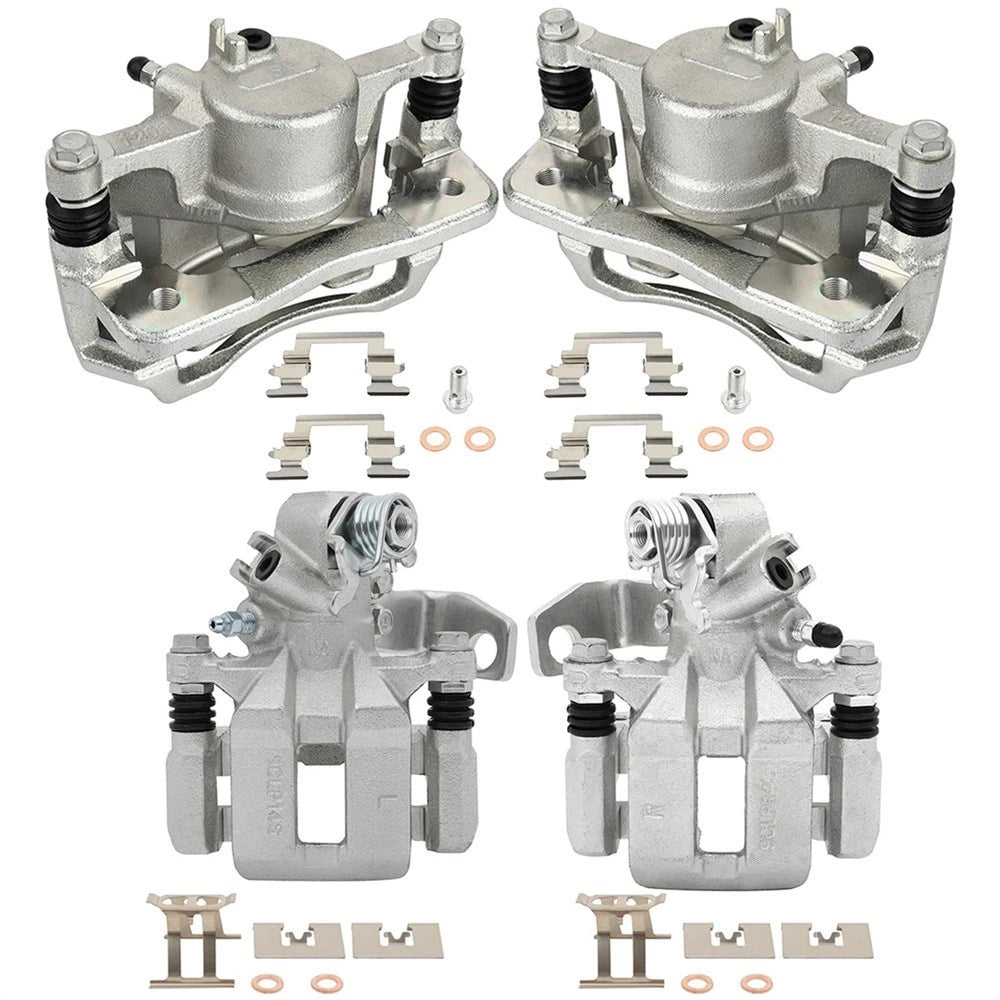 Brake Calipers Kit for Honda Civic (2006–2011) Silver Zinc Plated