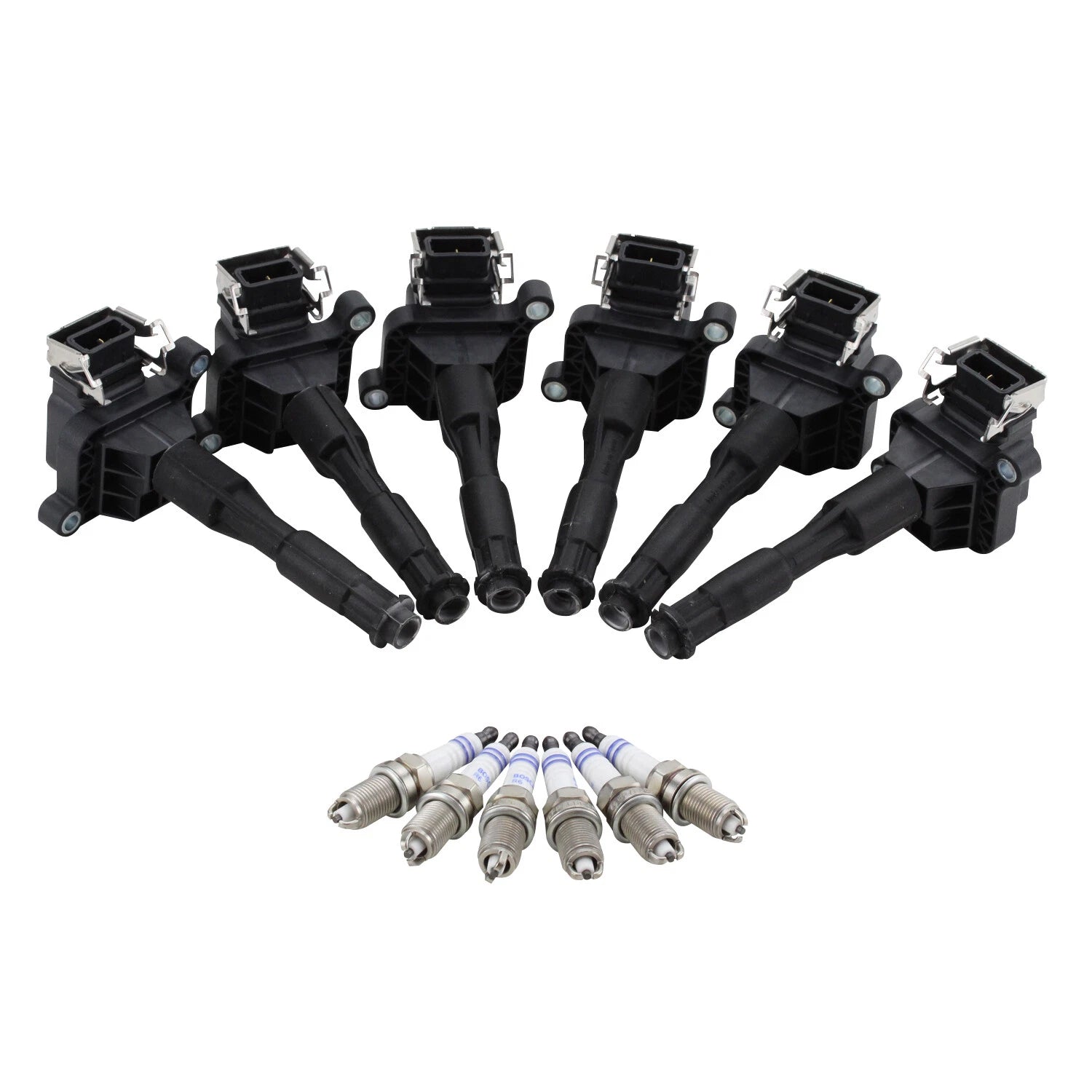 Set of 6 Ignition Coils & 6 Spark Plugs for BMW E36 M3, E39 528i (1992–1999)