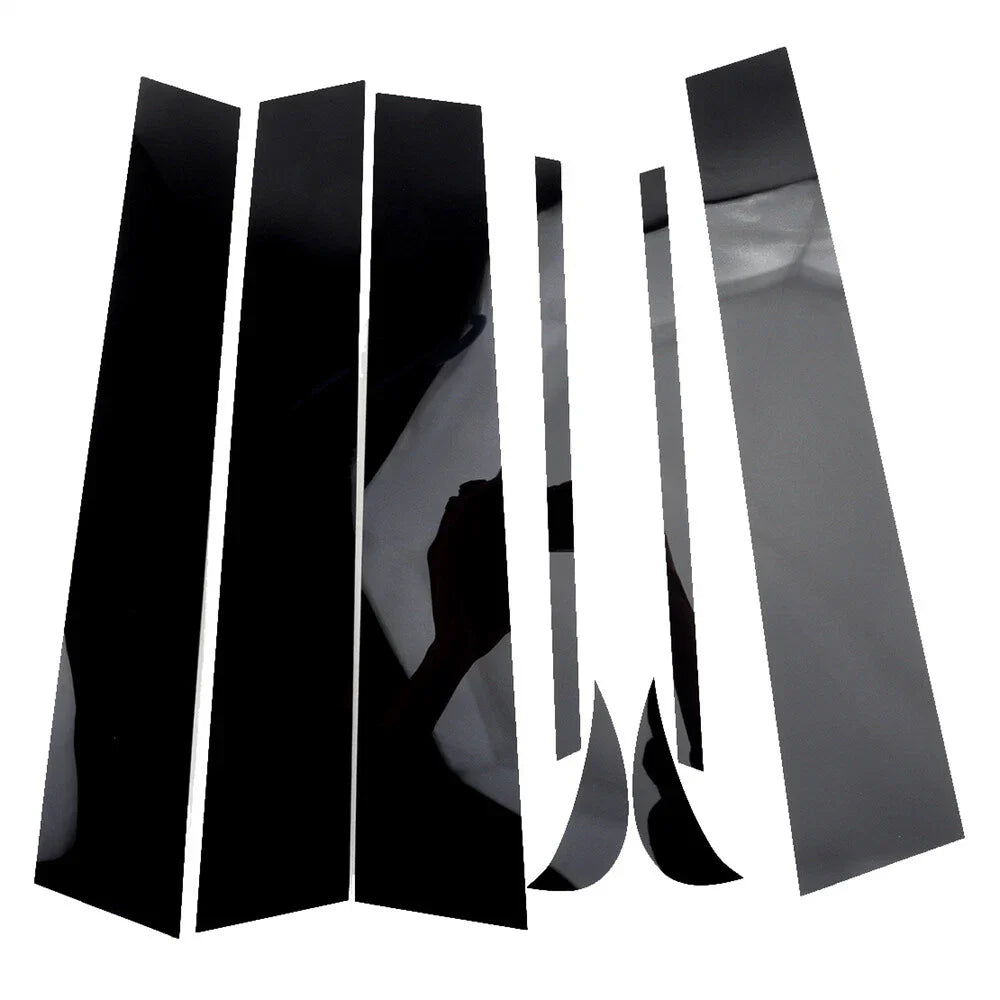 8Pcs Gloss Black Door Trim Pillar Posts for Toyota Camry (2018-2021)