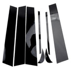 8Pcs Gloss Black Door Trim Pillar Posts for Toyota Camry (2018-2021)