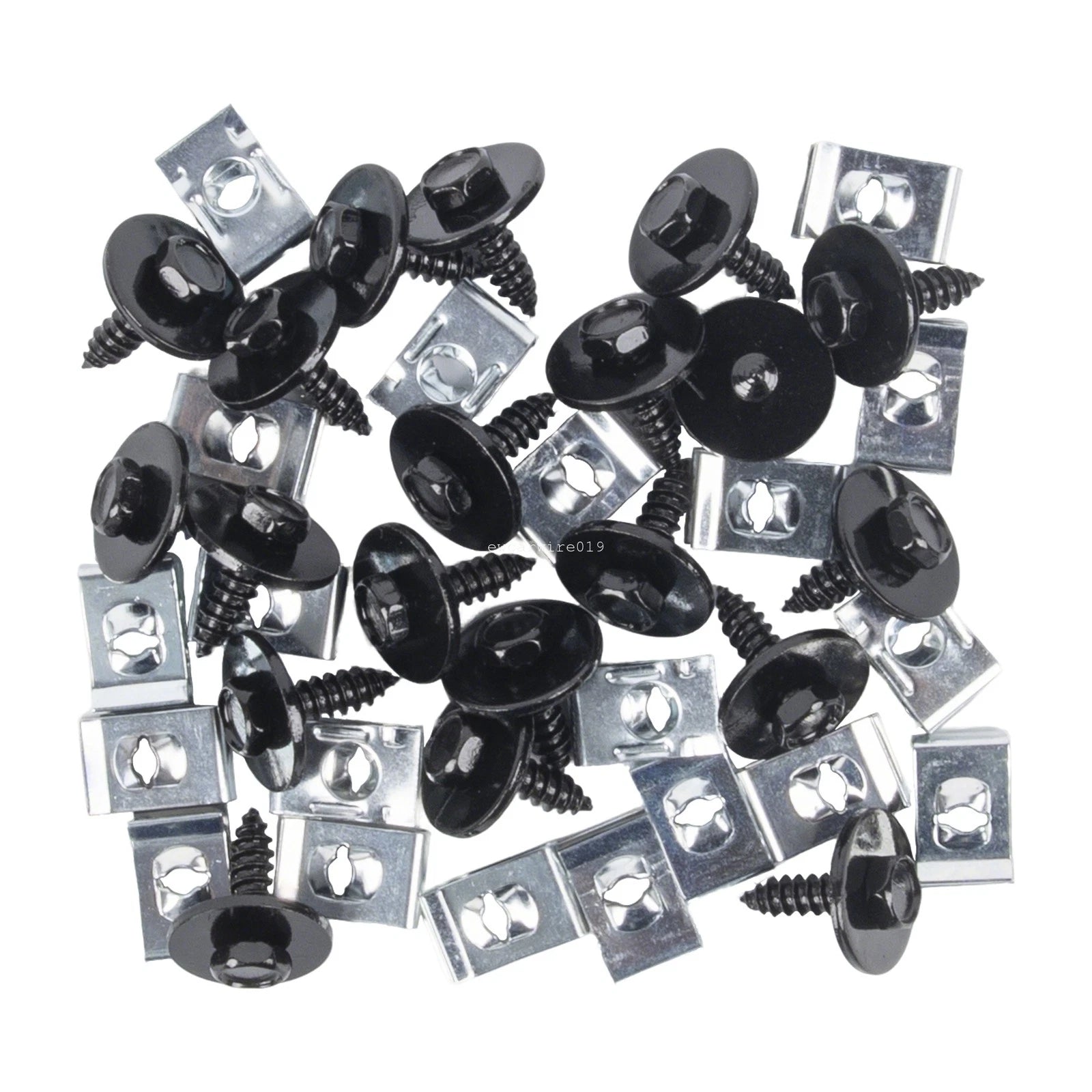 Set of 20 Fender Liner Splash Shield Bumper Cover Screws U Nuts for BMW Mini (2001–2023)
