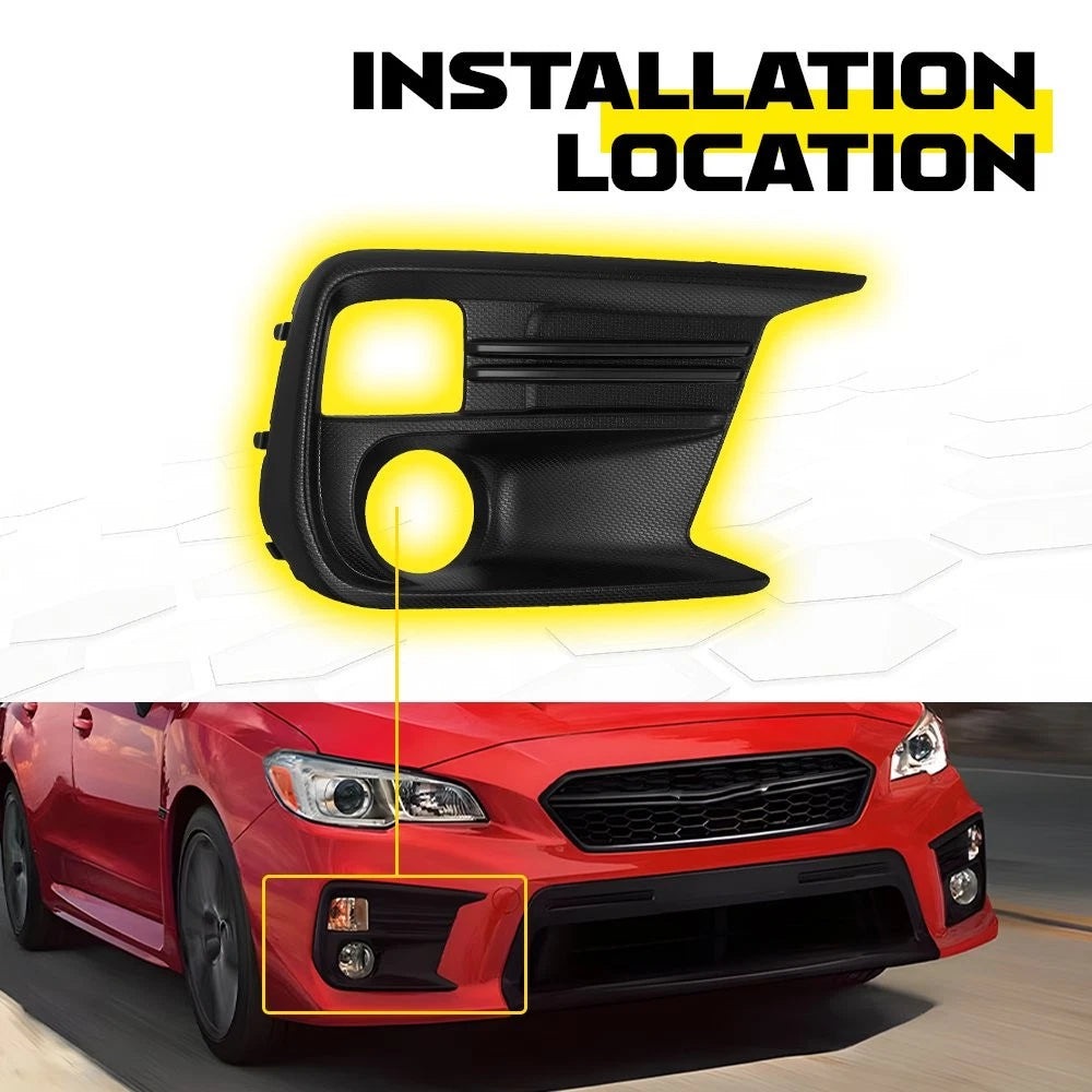 2X Fog Light Covers for Subaru WRX WRX STI (2018–2021) EXV
