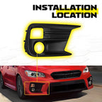 2X Fog Light Covers for Subaru WRX WRX STI (2018–2021) EXV