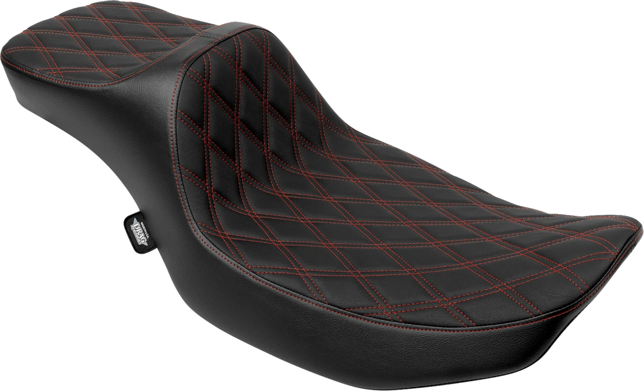 Extended Reach Predator III Seat for Harley-Davidson (2000–2023) - Red