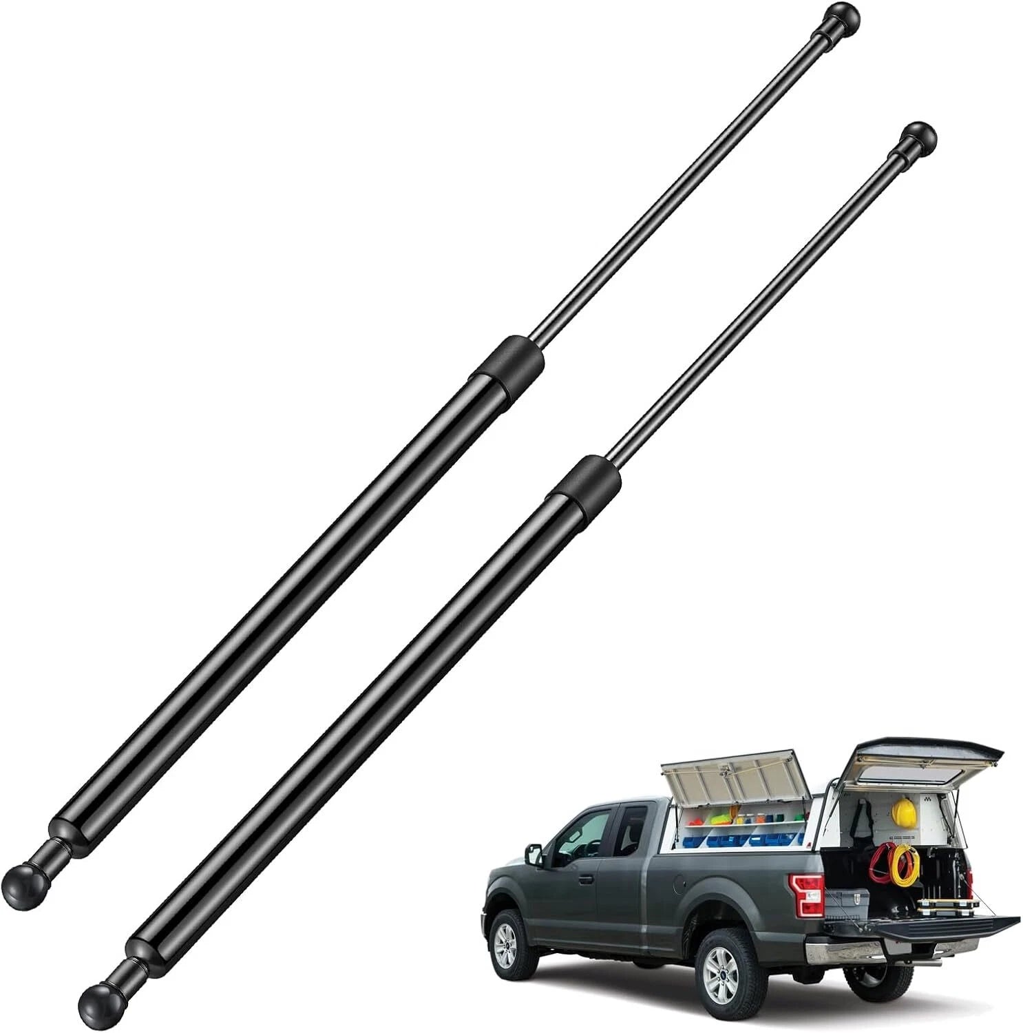 2X Gas Struts for Heavy Lid on Onneau Cover Murphy Bed (28 Inch)