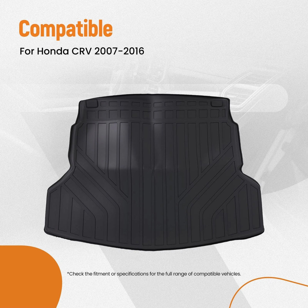All-Weather Trunk Liner Cargo Mat for Honda CR-V (2007–2016) TPE Black