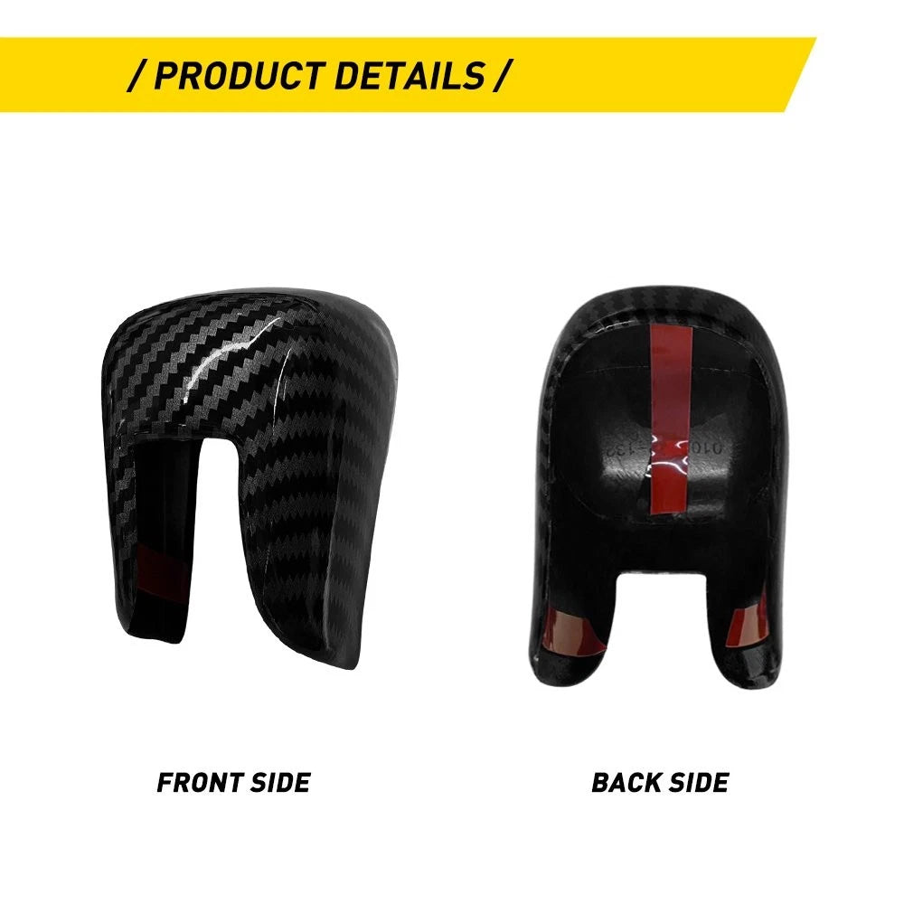 Interior Gear Shift Lever Head Knob Cap Cover for Honda HR-V (2023–2025) Carbon Fiber
