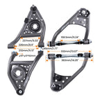 Set of 2 Front Upper & Lower Control Arms for Chevy Nova/Camaro (1968–1974)