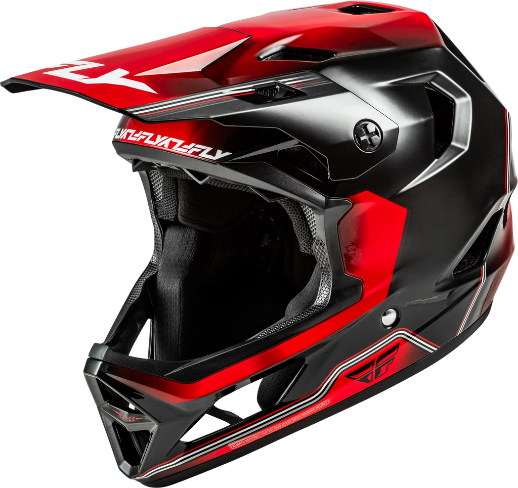 Fly Racing Rayce Repeat Full-Face Helmet for Bicycle (2024) - Large Black/Red
