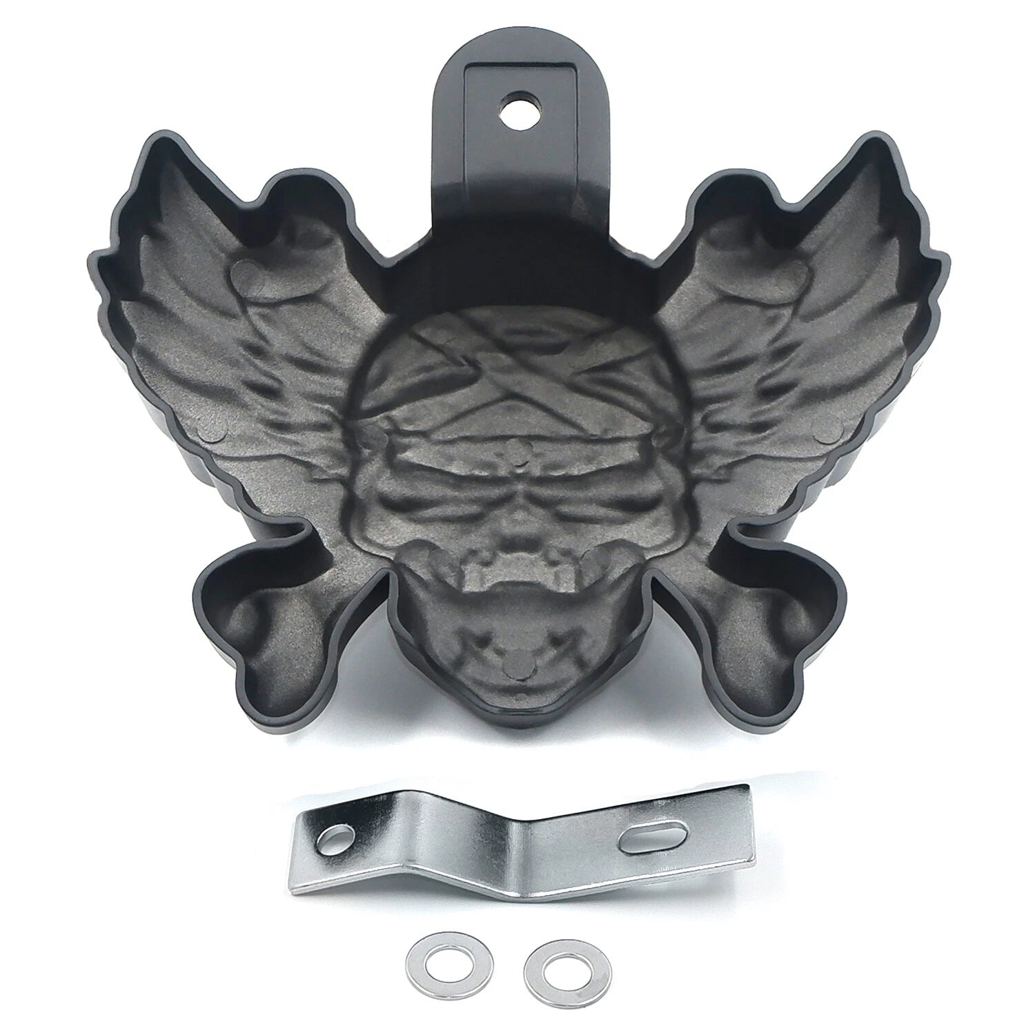 Black Skull Horn Cover for Harley V-Rod (1992–2020)