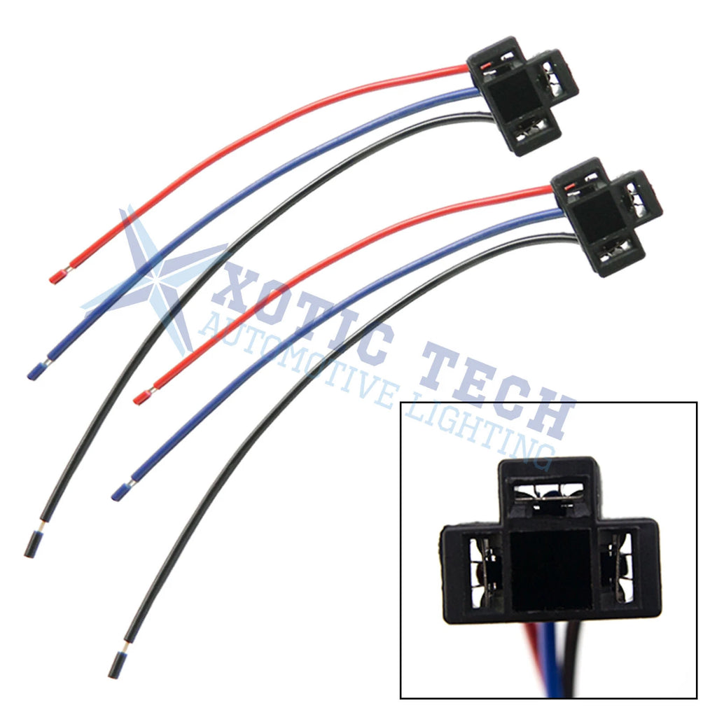 Headlight Repair Wiring Socket Extension Harness for H4 (9003) (2-Piece) (2000–2000)