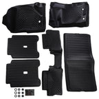 Set of 2 All Weather Black Floor Mats for Ford Bronco 2 Door (2021–2025) TPE Waterproof