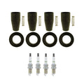 Set of 4 NGK G-Power Platinum Spark Plugs & Coil Boots for Aveo5 G3 (2004–2011)