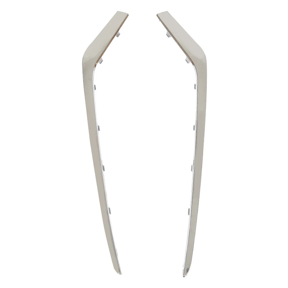 2X Front Chrome Bumper Trim Molding Step Pads for Sonata (2018–2019)