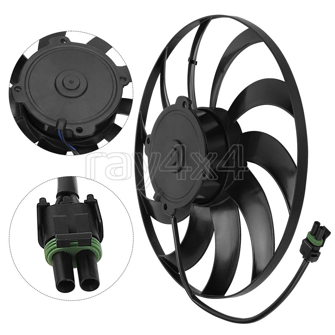 Radiator Cooling Fan 2412447 for Polaris RZR XP 1000 / RZR XP 4 1000 (2014–2023)