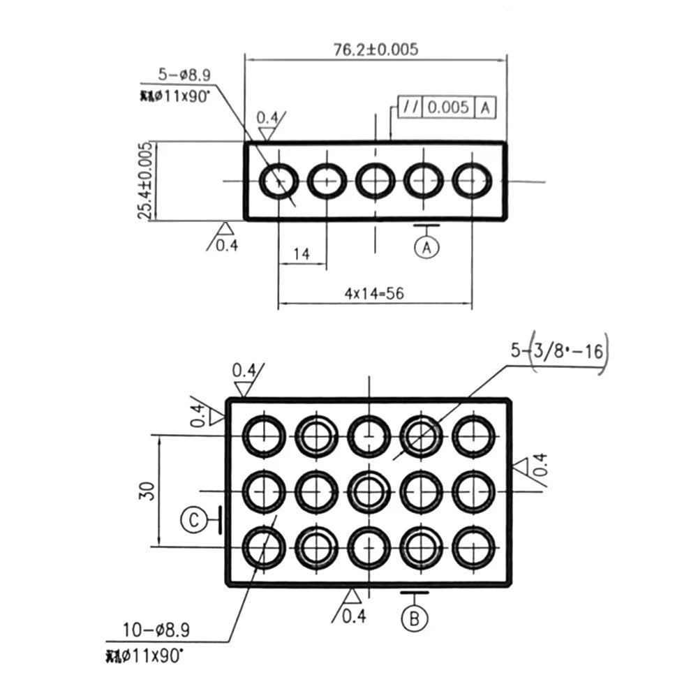 1-2-3 Blocks for Machinists (No Holes)
