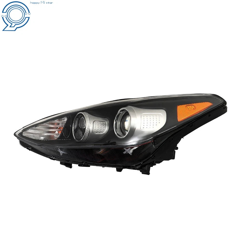 Headlight for Kia Sportage (2017-2019) Halogen with LED DRL Black Driver Side