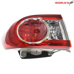 Set of 2 Red Outer Tail Lights for Toyota Corolla (2011–2013)