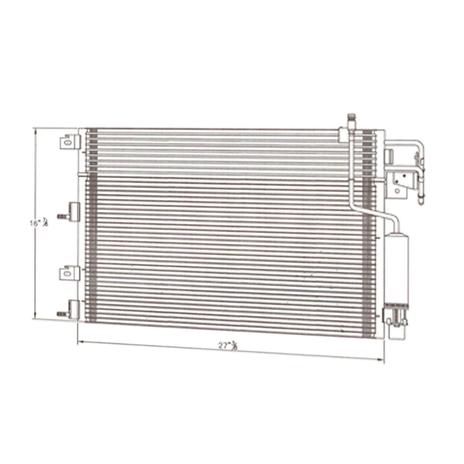 Replacement A C Condenser Repair Part for Ford Focus (2008–2011)