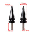 Set of 4 Black Aluminum Windshield Spiked Bolts for CVO Road Glide FLTR (2015–2025)