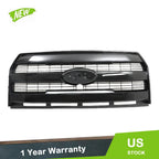 Front Grille for Ford F150 (2015–2017) King Ranch Style Gloss Black