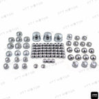 87pc Chrome Bolt Cap Dress for Harley Softail (2000–2006)
