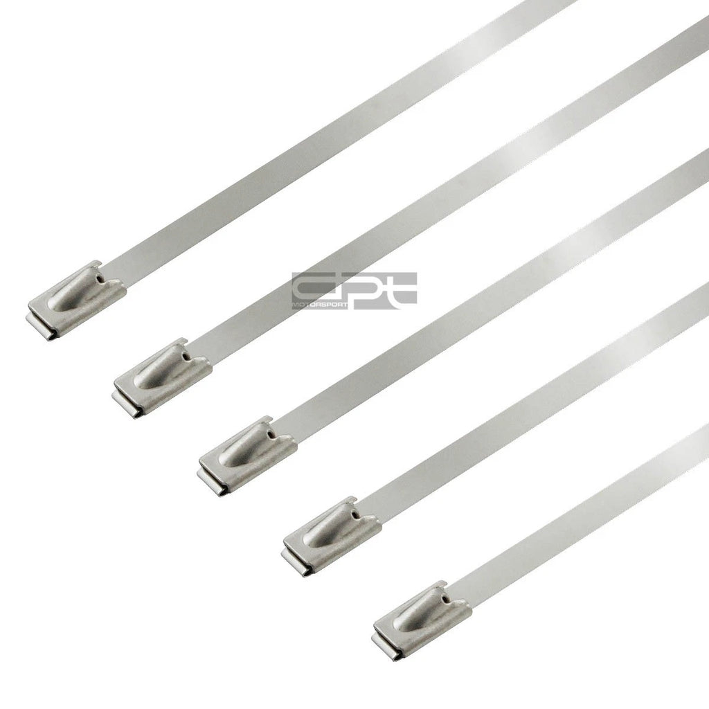 Set of 12 Stainless Steel Self-Locking Zip Ties for X5