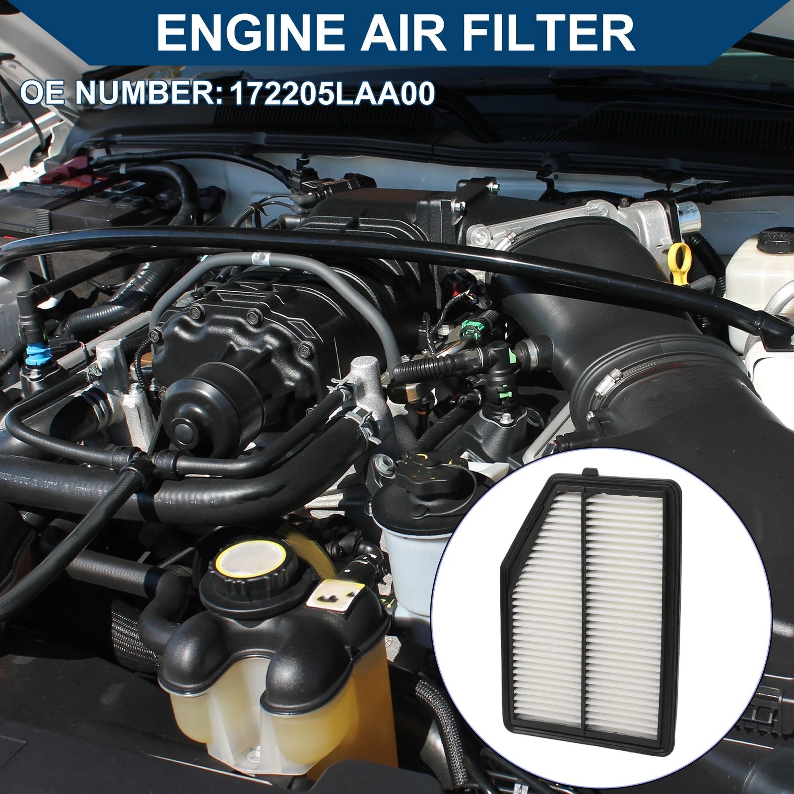 Car Engine Air Filter No. 172205LAA00 for Honda CR-V 2.4L (2015–2016)