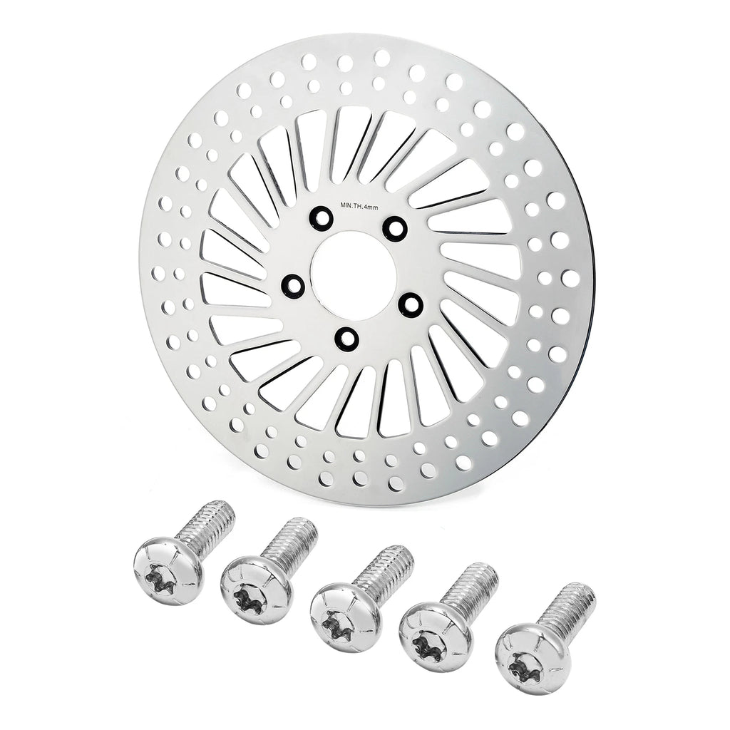 Front Left Brake Rotor & Bolts for Harley Touring Street Glide (2000–2007)