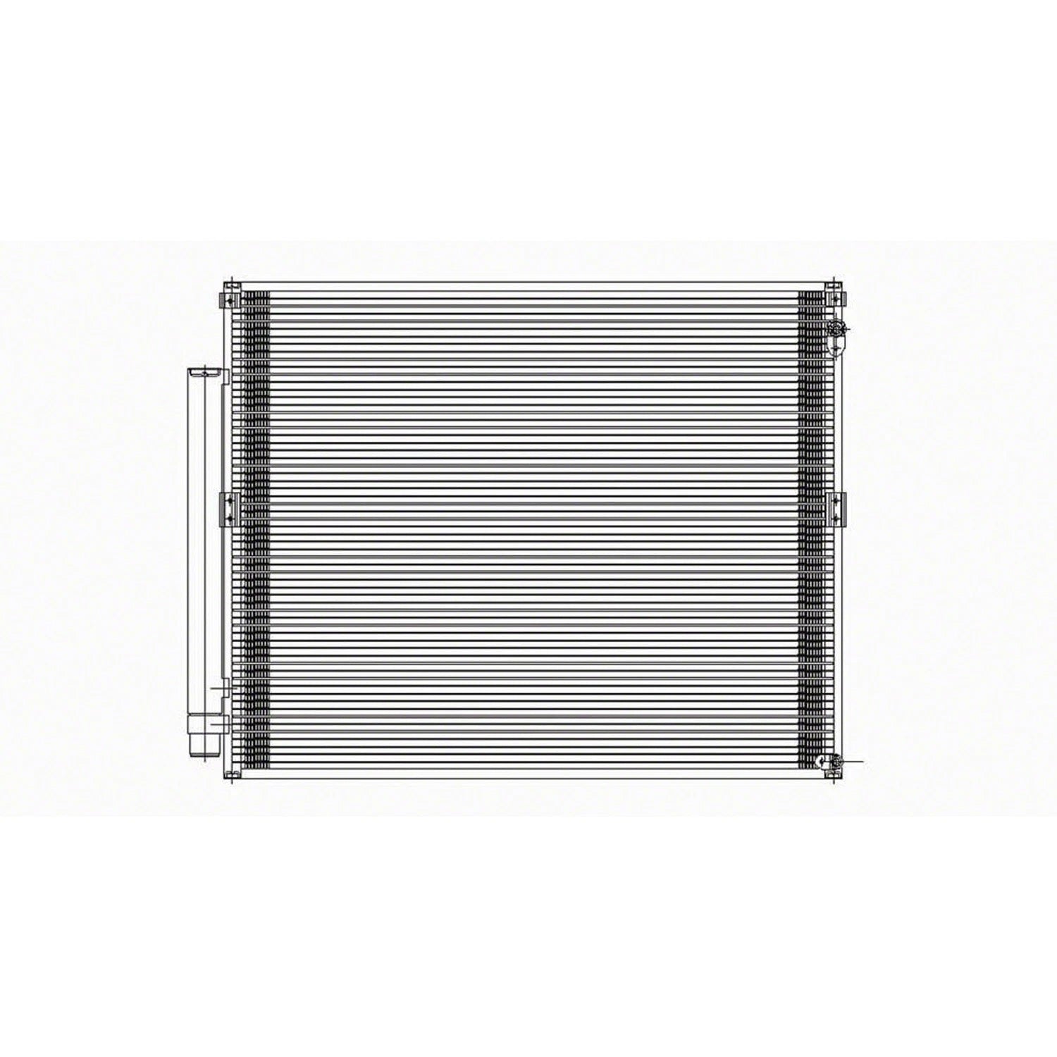 Replacement A/C Condenser w/Receiver Drier (See compatibility Chart)
