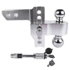 Tow Hitch for 2" and 2-5/16" Balls (Chrome)