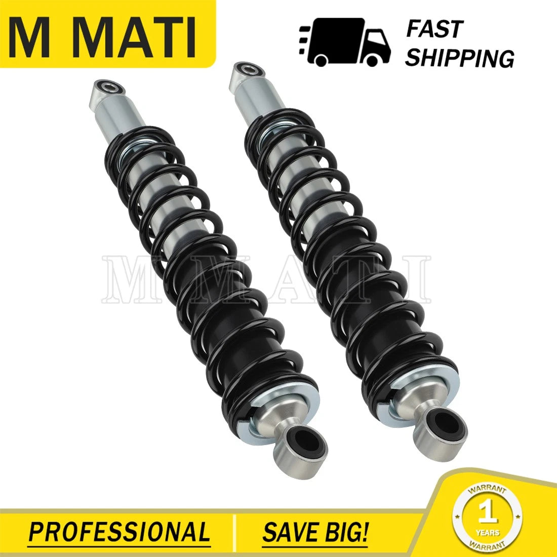 Set of 2 Rear Shock Absorbers for Honda Rubicon 500 TRX500FA (2001–2014) 52400-HN2-A22